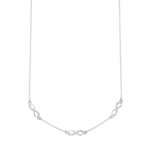 Naszyjnik srebrny z symbolem nieskończoności