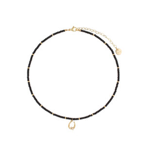 Naszyjnik z czarnymi agatami