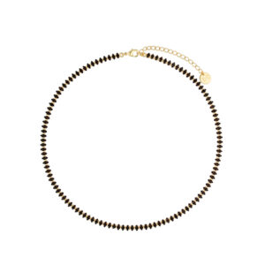Naszyjnik z czarnymi kryształkami