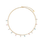 Naszyjnik z mosiądzu i jadeitów