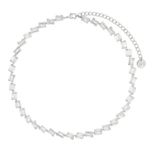 Naszyjnik z mosiądzu z kryształami