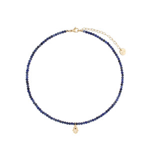 Naszyjnik z sodalitami i ręką Fatimy