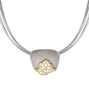 Naszyjnik z tytanu i srebra