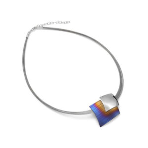 Naszyjnik z tytanu i srebra