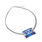 Naszyjnik z tytanu i srebra