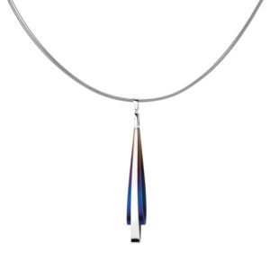 Naszyjnik z tytanu i srebra