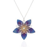 Naszyjnik z tytanu i srebra