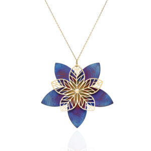 Naszyjnik z tytanu i srebra