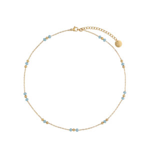 Naszyjnik ze stali szlachetnej z emalią