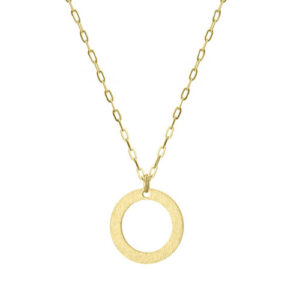 Naszyjnik ze stali szlachetnej z kołem