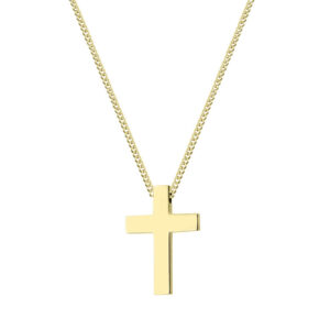 Naszyjnik ze stali szlachetnej z krzyżykiem