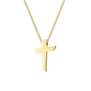Naszyjnik ze stali szlachetnej z krzyżykiem