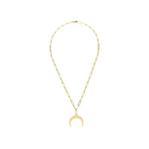 Naszyjnik ze stali szlachetnej z księżycem