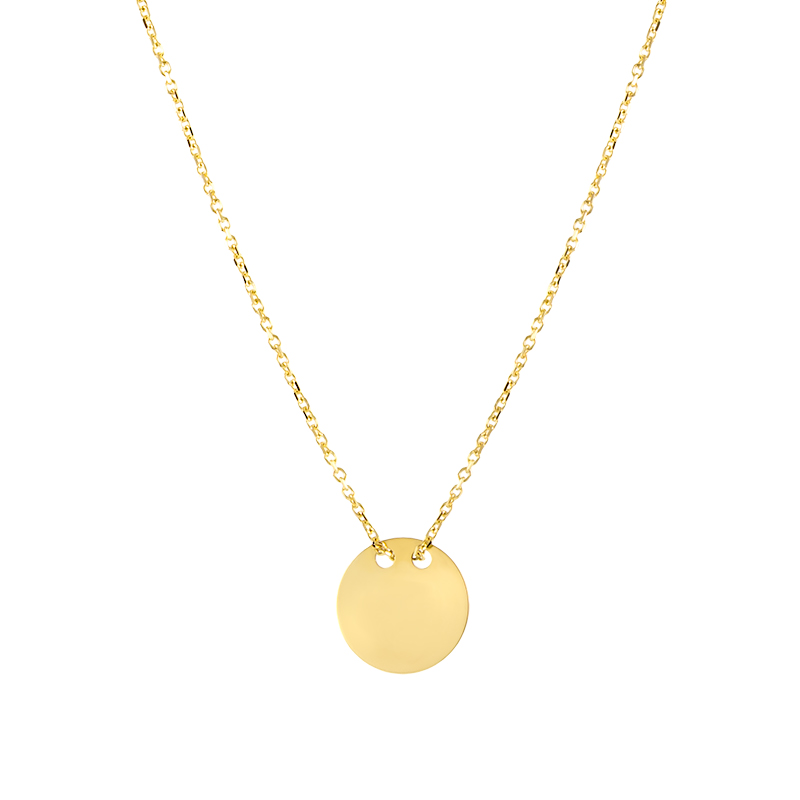 Naszyjnik złoty celebrytka kółko Naszyjnik złoty celebrytka kółko