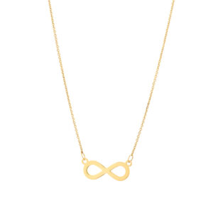 Naszyjnik złoty nieskończoność