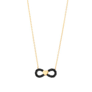 Naszyjnik złoty nieskończoność