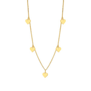 Naszyjnik złoty serca