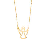 Naszyjnik złoty z aniołkiem