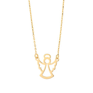 Naszyjnik złoty z aniołkiem