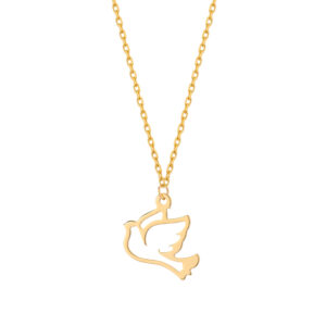 Naszyjnik złoty z gołębiem