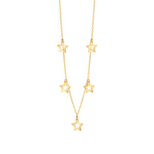 Naszyjnik złoty z gwiazdkami