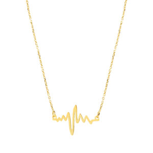 Naszyjnik złoty z linią życia