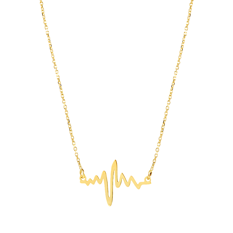 Naszyjnik złoty z linią życia Naszyjnik złoty z linią życia
