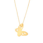 Naszyjnik złoty z motylem