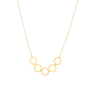 Naszyjnik złoty z motywem geometrycznym