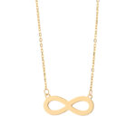 Naszyjnik złoty z nieskończonością