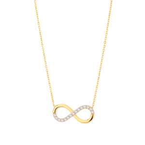 Naszyjnik złoty z nieskończonością