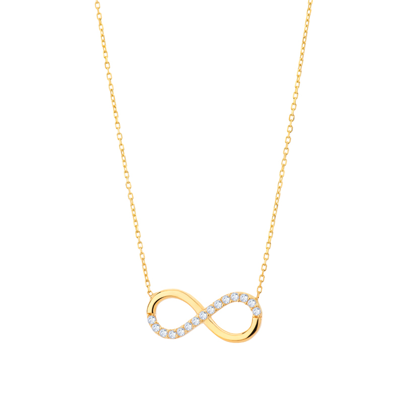 Naszyjnik złoty z nieskończonością Naszyjnik złoty z nieskończonością