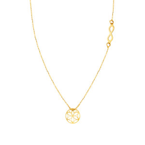 Naszyjnik złoty z nieskończonością