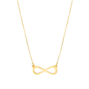 Naszyjnik złoty ze znakiem nieskończoności