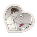 Pamiątka I Komunii Św. Chłopiec 14×12 cm