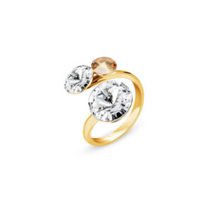 Pierścionek pozłacany