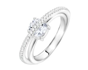 Pierścionek srebrny z cyrkoniami