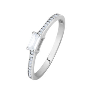 Pierścionek srebrny z cyrkoniami