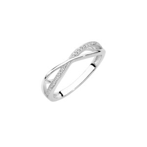 Pierścionek srebrny z cyrkoniami