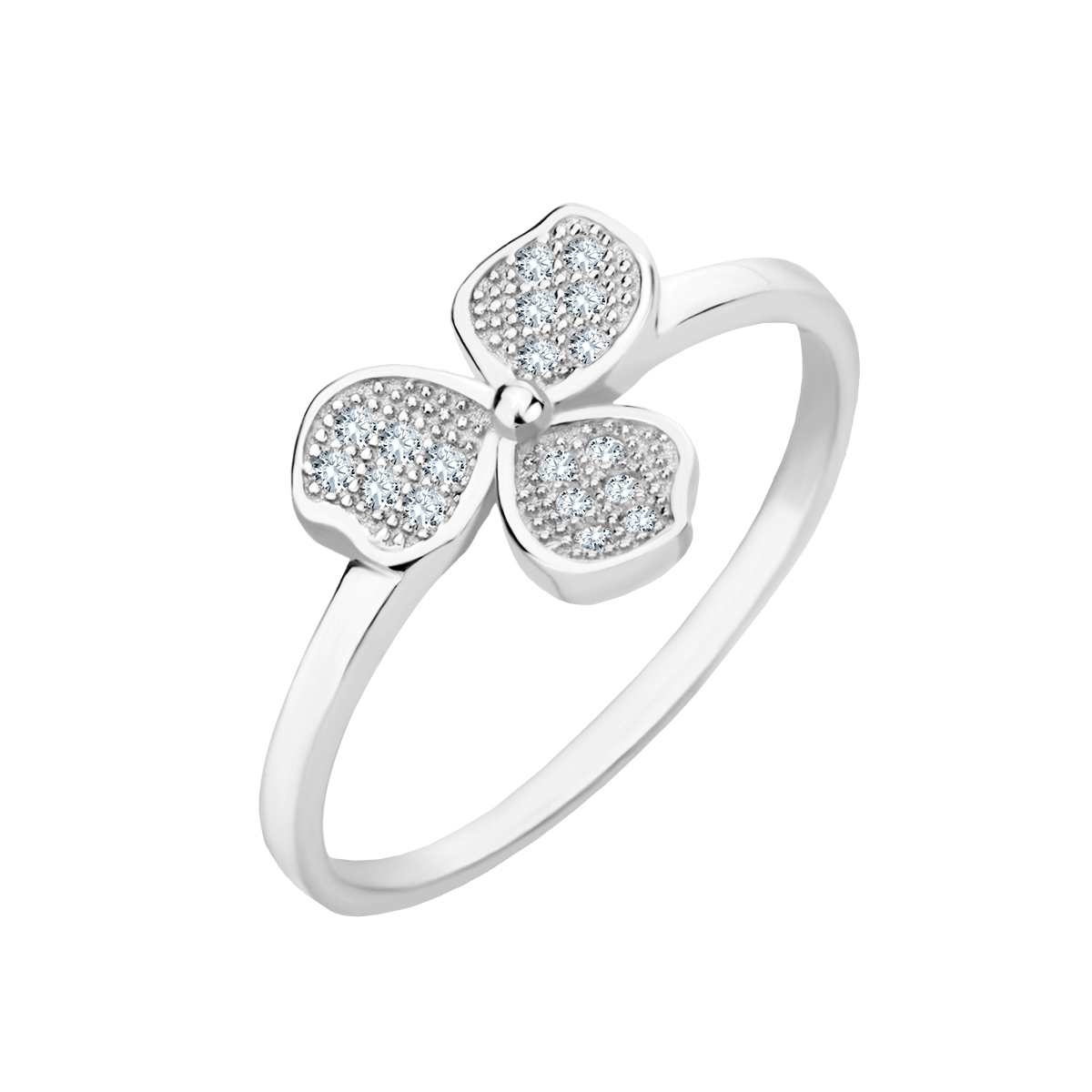 Pierścionek srebrny z cyrkoniami Pierścionek srebrny z cyrkoniami