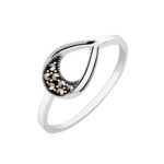 Pierścionek srebrny z markazytami