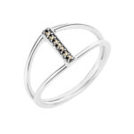 Pierścionek srebrny z markazytami