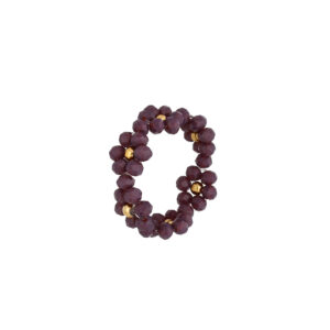 Pierścionek z mosiądzu z kryształami