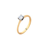 Pierścionek złoty z cyrkonią