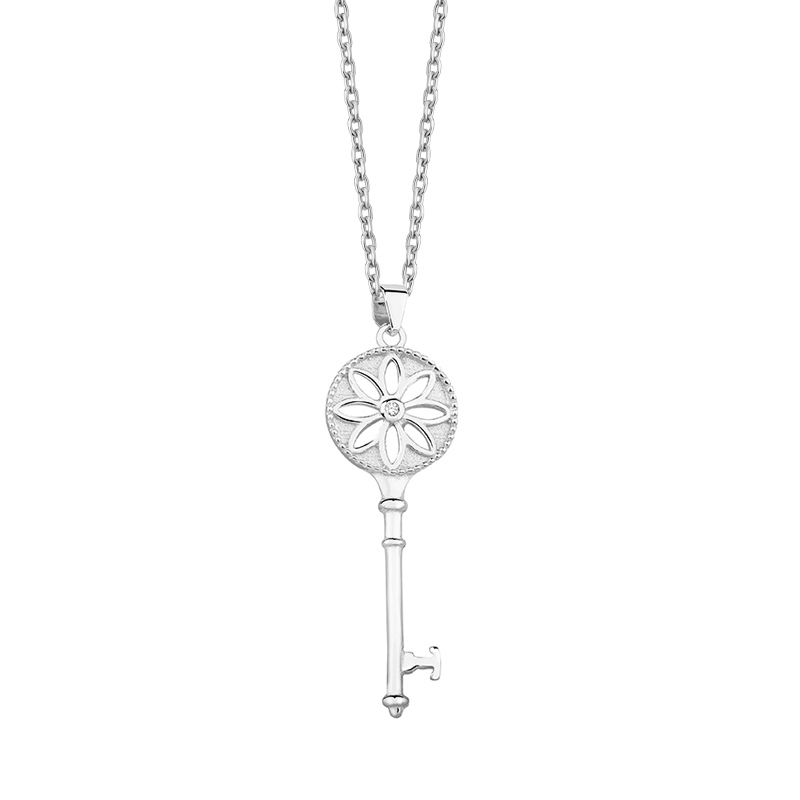 Zawieszka srebrna klucz z cyrkonią Zawieszka srebrna klucz z cyrkonią