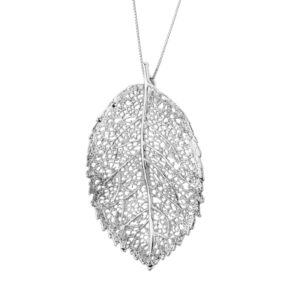 Zawieszka srebrna liść