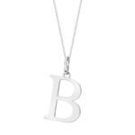 Zawieszka srebrna litera B – 2 cm