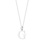 Zawieszka srebrna litera G – 1 cm