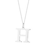 Zawieszka srebrna litera H – 2 cm