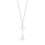 Zawieszka srebrna litera I – 2 cm